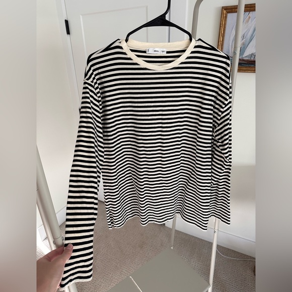 Mango Striped Long Sleeve T-Shirt - Picture 1 of 3